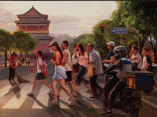 <h2>北京您早</h2><p>作者：刘涛</p><p>规格：175cm×235cm</p><p>品类：油画</p>